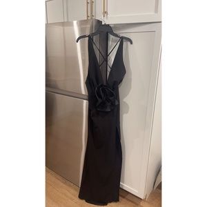 ASOS LUXE plunge maxi dress